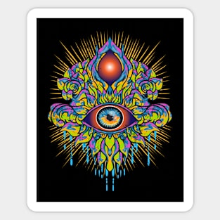 Psychedelic 3rd Eye Trippy Art Sticker